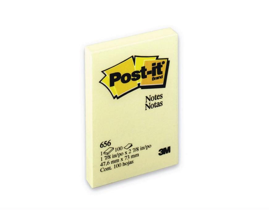 Notas Adhesivas 3M Post-It Amarillo 100 hojas